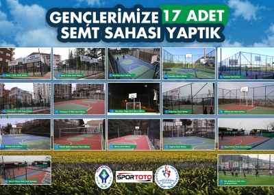 17 ADET SEMT SAHASININ TOPLU AÇILIŞ TÖRENİ GERÇEKLEŞTİRİLDİ